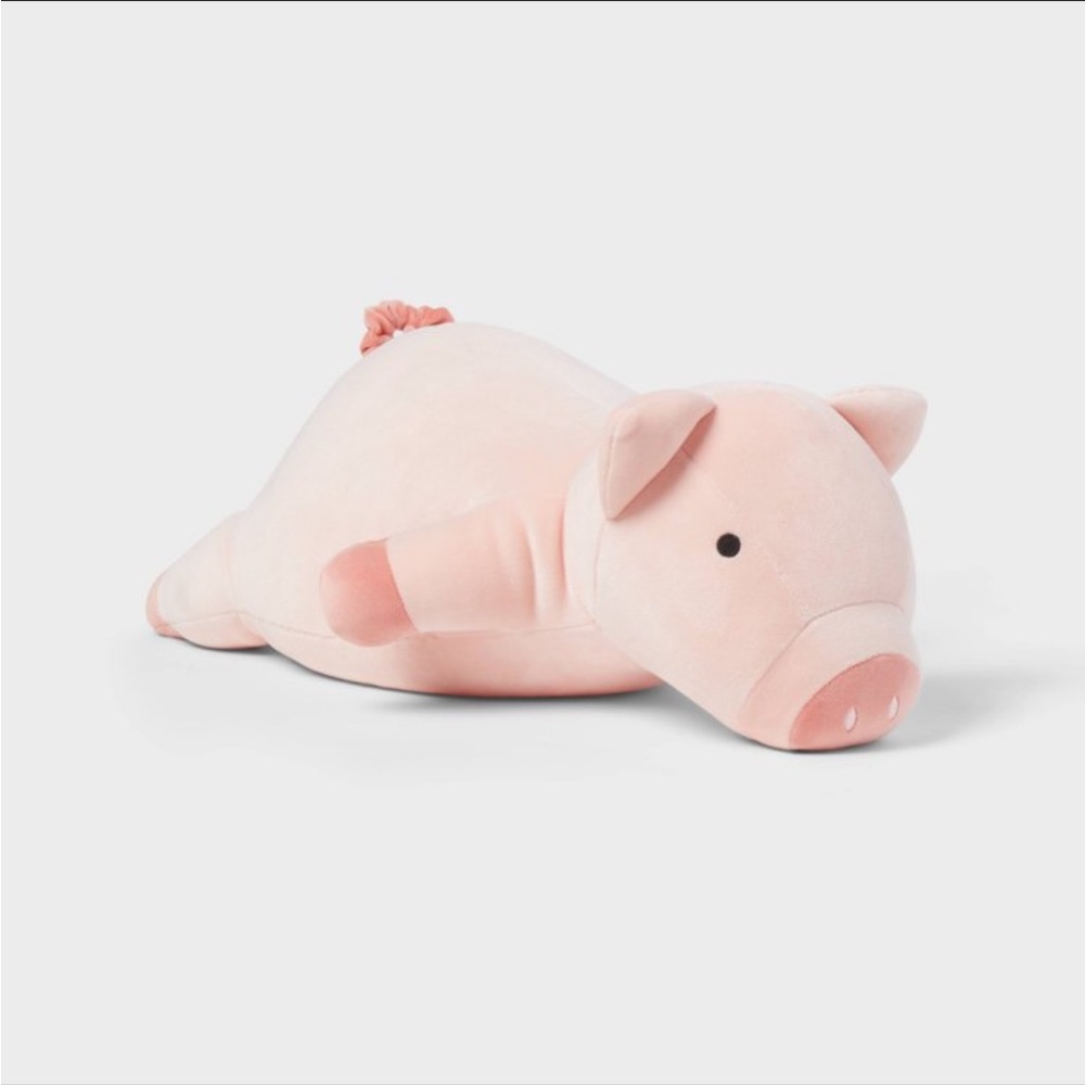 Pig Weighted Plush Kids’ Throw Pillow Pink - Pillowfort